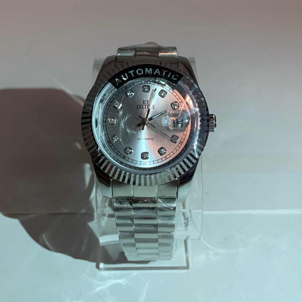 Mens Silver Luxury Watch